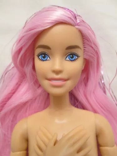 Barbie Desnuda Color Revelar Sol y Espolvorea Muñeca Híbrida Hecha para Mover Cuerpo Rosa