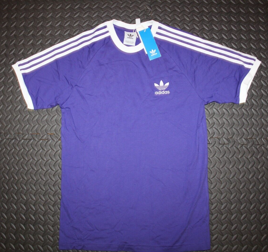 NEW MENS ADIDAS ORIGINALS CALIFORNIA 3 STRIPES TREFOIL SHIRT ~SIZE