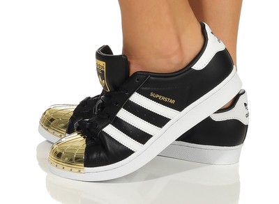adidas superstar damen schwarz weiß gold