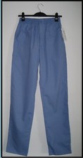 CHEROKEE SCRUBS/HOSPITAL CIEL BLUE ZIP FLY BACK POCKET TALL 36 LENGTH   S M  XL 