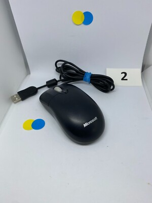 Microsoft Basic Optical Wheel Mouse Black 1094 CLEANED & TESTED