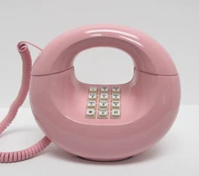 Pink Western Electric Sculptura TouchTone Desk Telephone - Full Restoration
