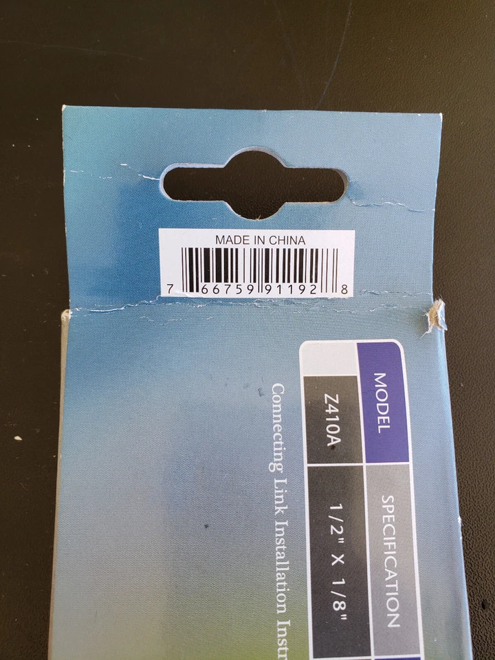 KMC Z410 1-Speed 112 Link Bicycle Chain RED 1/2 1/8 BMX Cruiser UPC 766759911928 - Image 2 of 4