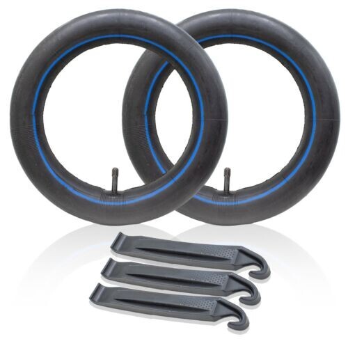 TWO INNER TUBE 16 X 1.75 - 2.125 BIKE BICYCLE RUBBER INTERIOR BMX +3 TIRE LEVERS