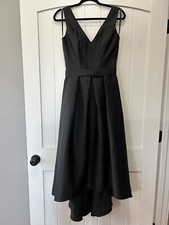 Alfred Sung Sleeveless Pleated High Low Dress With Pockets; Size 4. Wore 1 time.