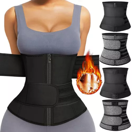 Waist Trainer Tummy Girdle Shapewear Slim Body Shaper Corset Sauna Sweat Belt AU - Picture 1 of 35