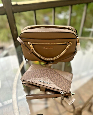 Michael Kors leather backpack & zip wallet set Michael Kors Brown Backpack and Wallet Set main image 2