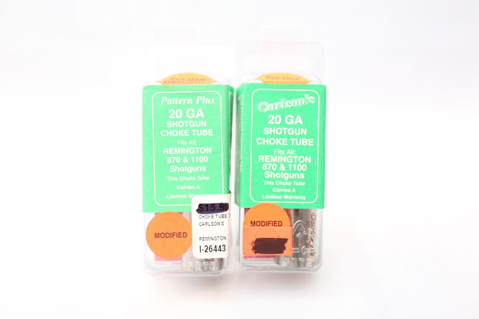 LOT OF TWO Carlson's 20 Gauge Modified Chokes for Remington 870/1100