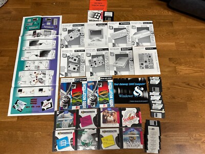 LOT Vintage Gateway 2000 Tech & User Manuals + Startup Software + Extras
