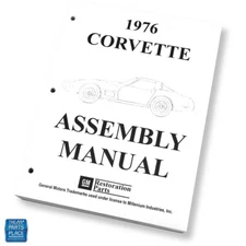 1976 Corvette Factory GM Assembly Manual Each Loose Leaf / Unbound