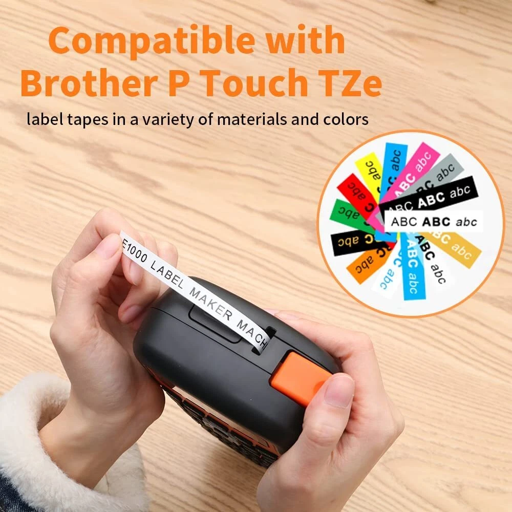 E1000 Pro Portable Label Maker Handheld P-Touch TZe-231 Labeler Machine E1000 Pro Portable Label Maker Handheld P-Touch TZe-231 Labeler Machine