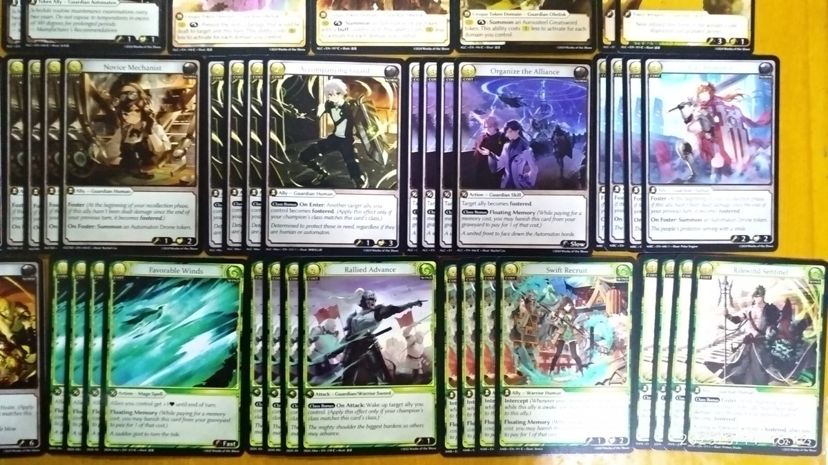 GATCG Grand Archive Deck Wind Norm Tonoris Guardian English Rare