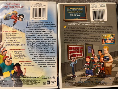 LOT 7x Disney Pixar DVD Animated Movies Extremely Goofy Recess Bugs Bolt Cars - Picture 6 of 12