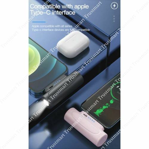 5000mAh Wireless Mini Power Bank Pocket Battery Charger For iPhone iPad Airpod - Picture 10 of 13