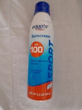 Equate Sport Broad Spectrum Sunscreen Water Resistant 80 Minutes SPF 100 5.5oz