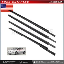 DOOR BELT WEATHER STRIP MOLDING SEAL SET FOR 03-08 Corolla Altis 4 DOOR NEW