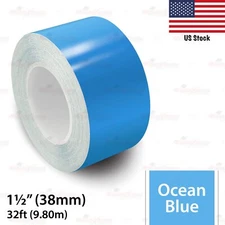 1-1/2" Vinyl Pinstriping Pin Stripe Styling Tape Decal Sticker 38mm OCEAN BLUE