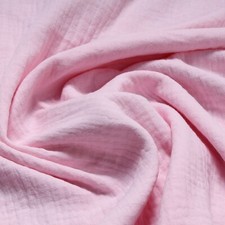 Stoff Baumwolle Musselin rosa Double Gauze Gaze Windeltuch Spucktuch Sabbertuch