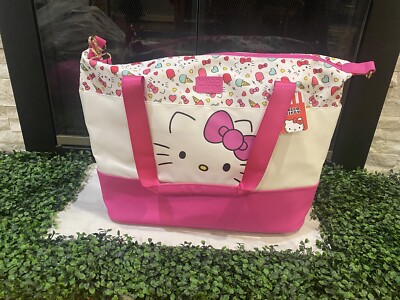 Sanrio Hello Kitty Pink Duffel Bag Carry On Overnight Travel Pink Tote NWT
