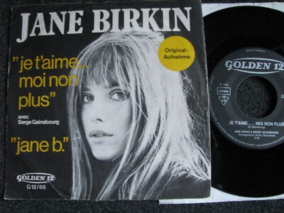 Jane Birkin-Je t´aime moi non plus 7'' Vinyl -1969 Germany-Golden 12-G12/88