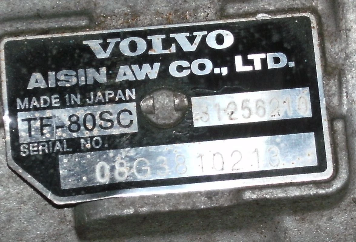 Automatikgetriebe TF-80SC AWD ( 36050329 / 31256210 ) - Volvo 