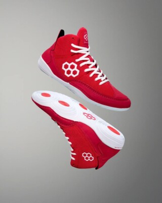 RUDIS COURAGE CRIMSON Wrestling-Schuhe Boxen MMA Kampfsportschuhe Rot