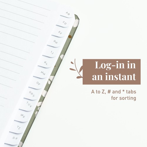 . Carnet de Mot De Passe Avec Onglets de A à Z - Cahier Répertoire Alphabétiq... - Photo 6/7
