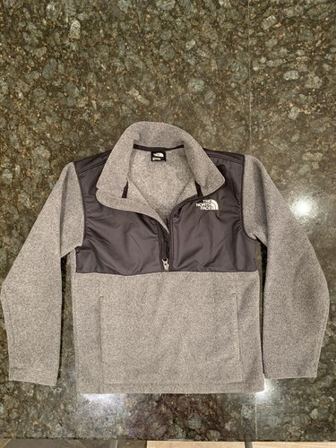 Quarter Zip Pullover Fleece Jacket Gray 
