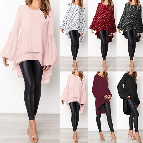 Long Sleeve Double Layer Shirt Tops 