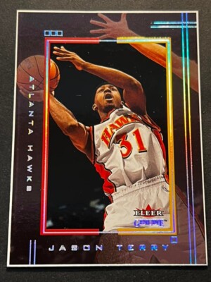 Box 2: 01-02 Fleer Genuine BORDERED PROOF Jason Terry Hawks