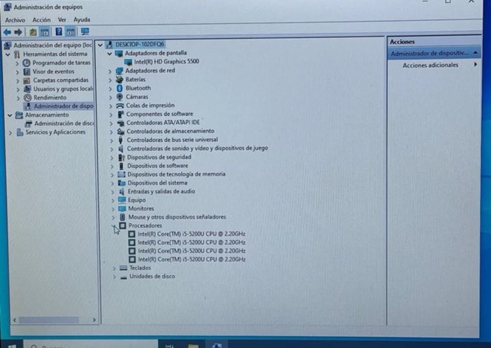 Ordenador portátil Lenovo X250 i5-5200 8Gb RAM SSD 256 Webcam Office 2021 Win10 - Imagen 2 de 4