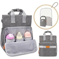 Nappy Changing Bag Backpack - Large Diaper Bags Multi-Function Waterproof Matern