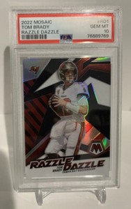 2022 Mosaic Tom Brady Razzle Dazzle 1:30 CASE HIT SSP 🔥PSA 10🔥🐐🏈