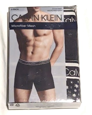Calvin Klein Underwear Microfiber 2 Pack Boxer Briefs  Size XL Was $35 NWT