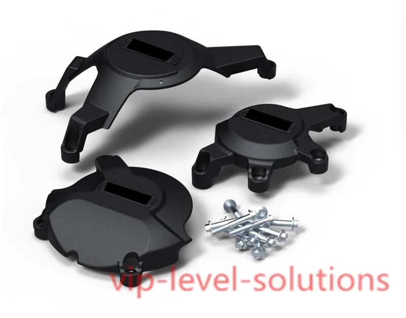 3x Cubierta protectora de motor negra mate para Honda CBR1000RR 2008-2012 2015-2016 Foto 3 de 4
