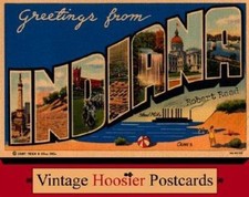 Greetings from Indiana: Vintage Hoosier Postcards Reed, Robert paperback Used -