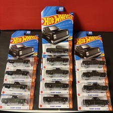 2025 HOT WHEELS '83 CHEVY SILVERADO HW HOT TRUCKS GRAY BLACK LOT OF 13 TRUCKS 