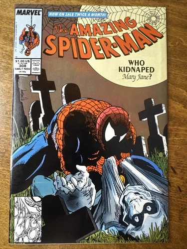 The Amazing Spider-Man #308 Marvel Comics 1988 FN Todd McFarlane