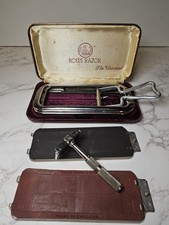 Vintage Rolls Razor The Viscount Complete Set Made In England Metal Case Leather