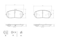 P 50 152 BREMBO Bremsbelagsatz, Scheibenbremse für MERCEDES-BENZ,MERCEDES-BENZ (
