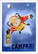 Cordial Campari Space Santa – Vintage Christmas (Brushed Metal) FREE SHIPPING