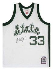 Magic Johnson Signed Autographed Jersey M&N Michigan State White 1978/79 UDA