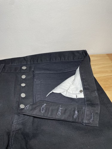 Levi’s Jeans 501 Button Fly Premium Schwarz Herren 36x34 5 Taschen S40196! - Bild 5 von 12