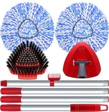 Spin Mop Head Replacement for O Cedar RinseClean 2 Tank 4 Section Handle