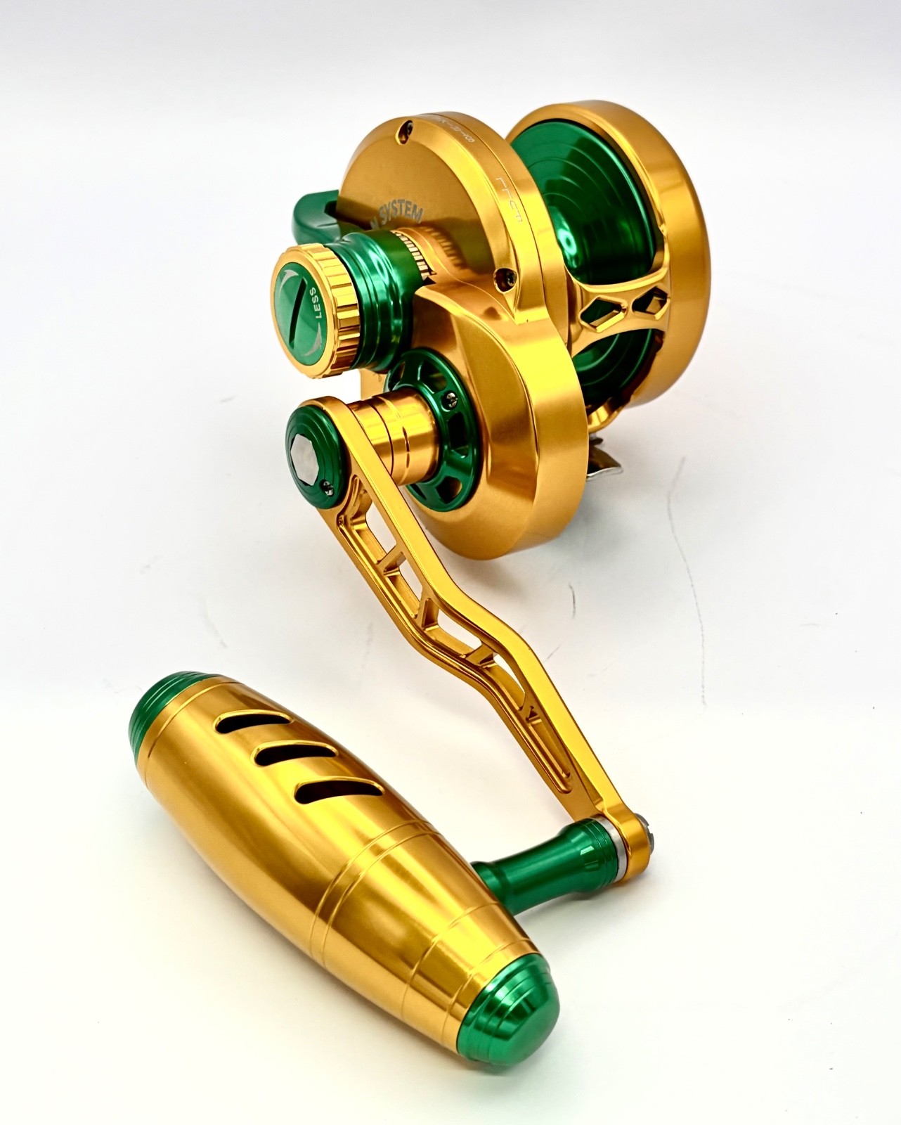Rage Pro 60H RH Lever Drag Reel Dark Gold Green Limited Ed U