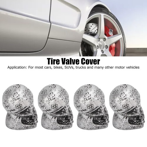 (Silver Color)4Pcs Tire Valve Caps For Cars Suvs Trucks LVE - Picture 21 of 23