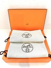 Authentic Herm s Empty Box 11 x 9 x 2.75 2 Dust Bags 8.75 x 15.75 IN