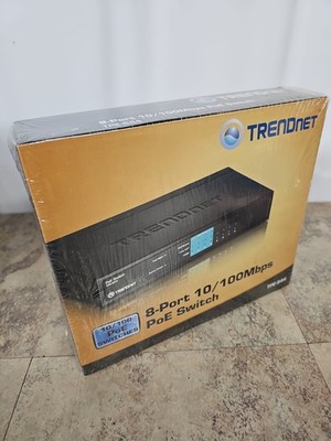  Poe Switch TREDnet 8-port 10/100Mbps (TPE-S44) New Sealed.