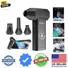 Compressed Air Duster, 180000RPM Electric Air Duster, Rechargeable Cordless A...