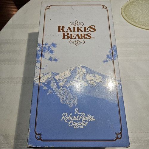 Vintage Raikes Bears Bentley #D3968 Wood Face Paws Signed In Box & Papers - Picture 3 of 17